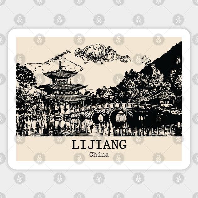Lijiang - China Sticker by Lakeric